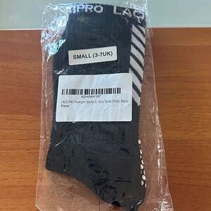 Premium Black Men's Grip Socks - Small